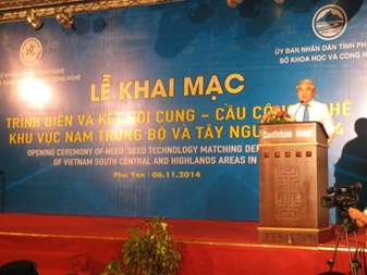 Lễ khai mạc trình diễn và kết nối cung cầu công nghệ khu vực Nam Trung Bộ và Tây Nguyên năm 2014